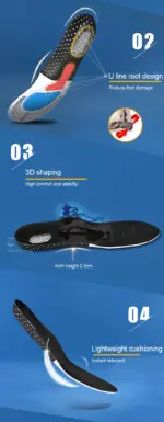 Sports Silicone Memory Foam Insoles - Image 3